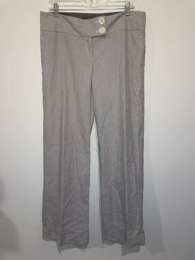 The Limited Drew Fit Light Gray Herringbone Pants